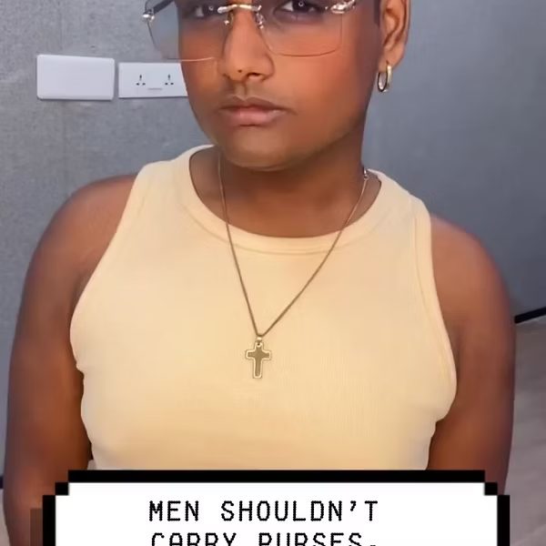 Social post from the collaboration with a queer influencer, built around self-expression.